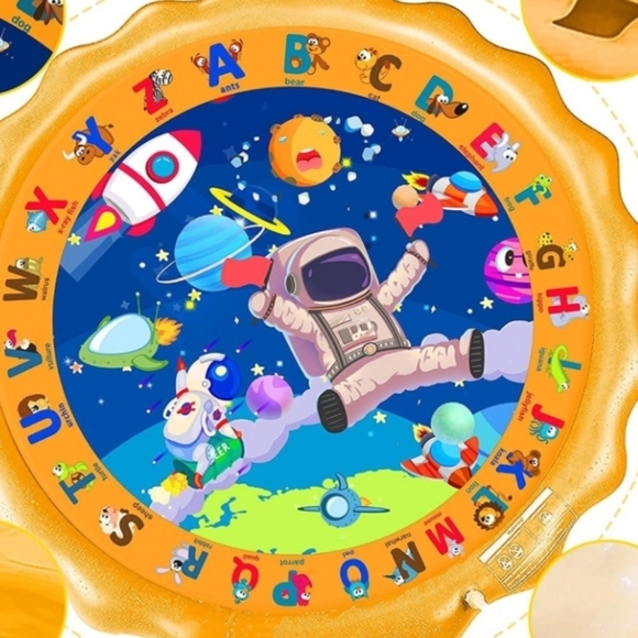 Scientoy 68" Space Themed Splash Pad for Kids - Picture 4 of 5